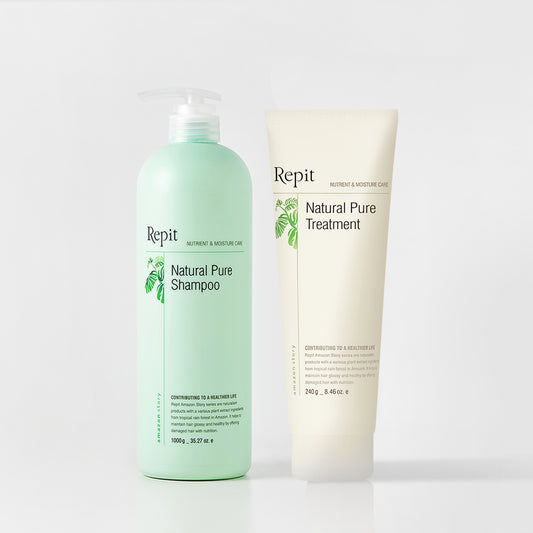 Natural Pure Shampoo & Treatment Small Set