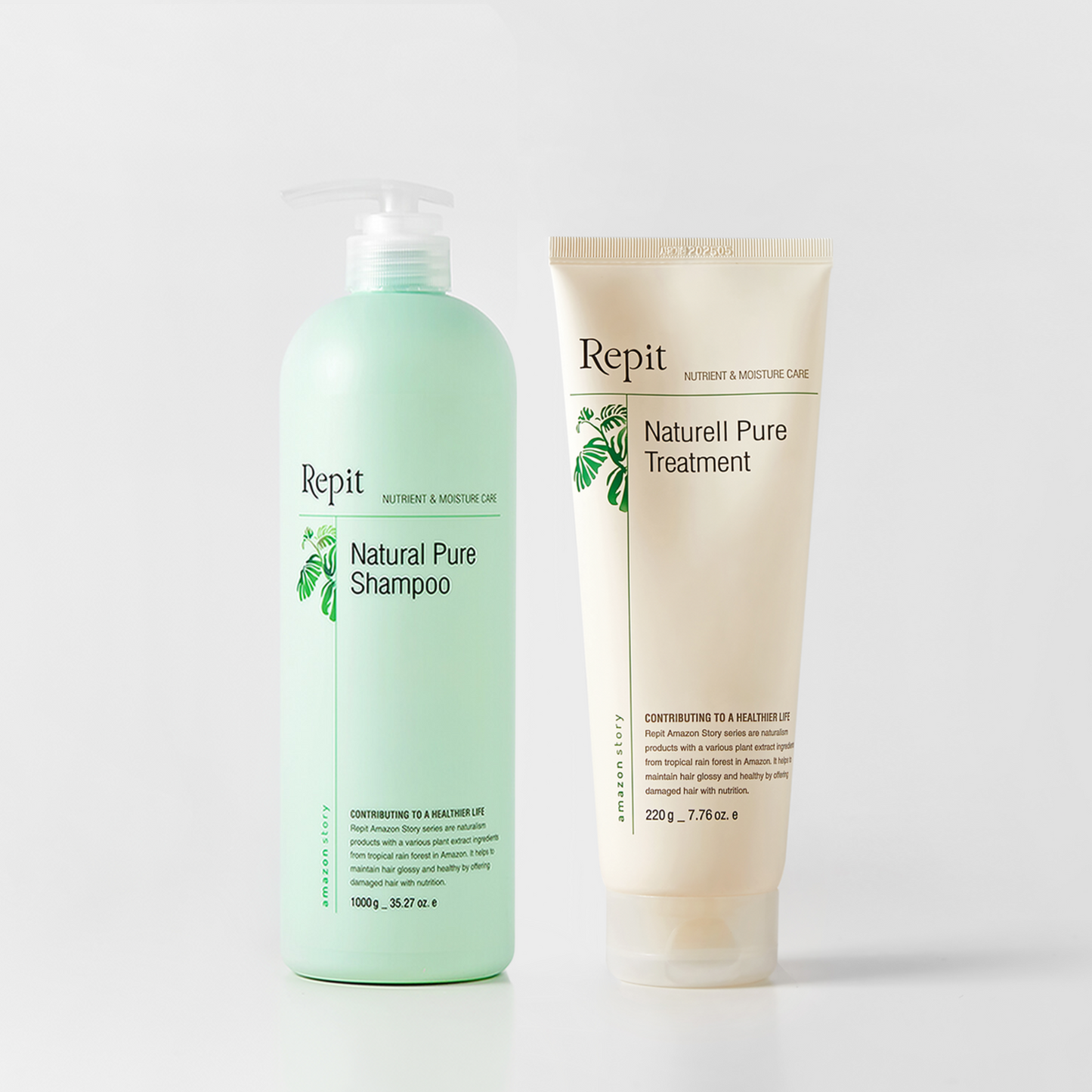 Natural Pure Shampoo & Treatment Set